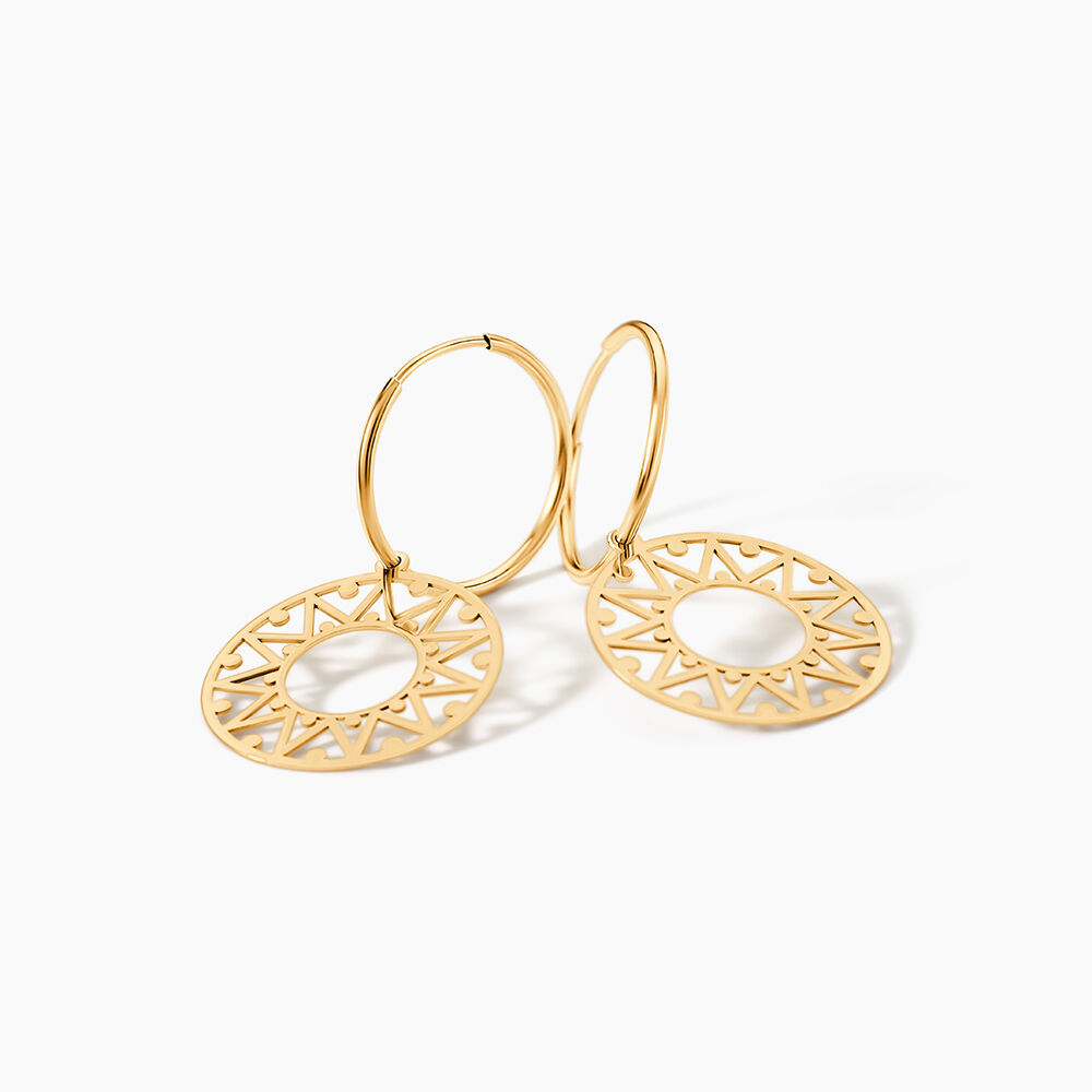 Boucles D'oreilles Pendantes Florent Or Jaune - Pendantes Femme | Marc Orian