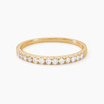 Alliance Pristina Or Jaune Diamant - Alliances avec pierres Femme | Marc Orian