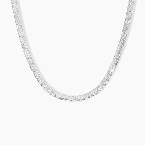 Collier Zoubeida Argent Blanc - Chaines Femme | Marc Orian