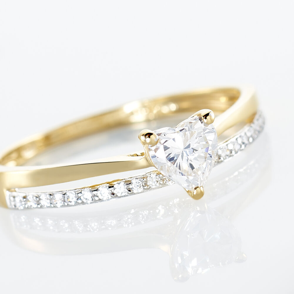 Bague Serafine Or Jaune Oxyde De Zirconium - Solitaires Femme | Marc Orian