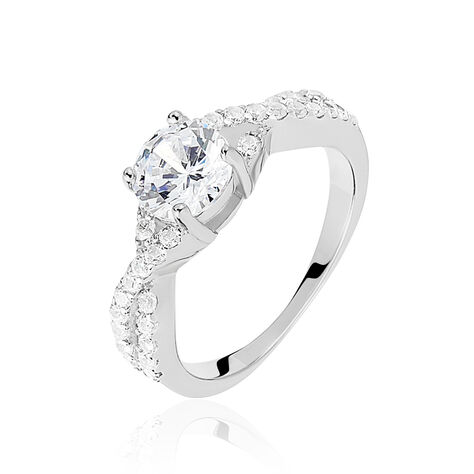 Bague Karin Argent Blanc Oxyde De Zirconium - Bagues Solitaire Femme | Marc Orian
