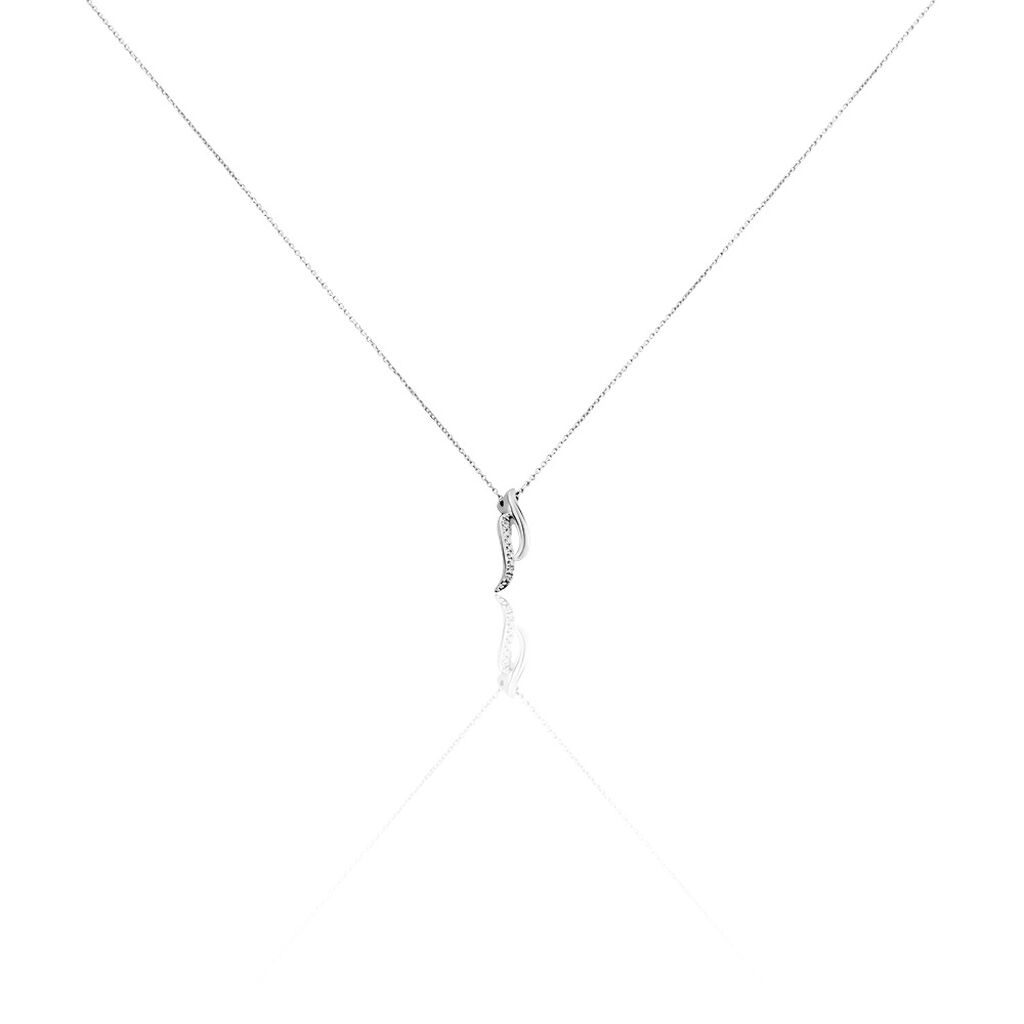 Collier Tylane Or Blanc Diamant - Colliers avec pierres Femme | Marc Orian
