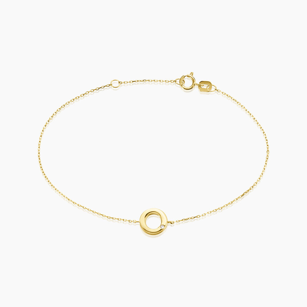 Bracelet Caius Or Jaune Oxyde De Zirconium - Bracelets cha&icirc;nes Femme | Marc Orian