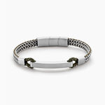 Bracelet Jourdan Donovan Acier Argent&eacute; - Bracelets cuir Homme | Marc Orian