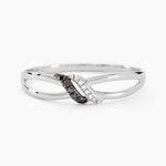 Bague Aline Or Blanc Diamant - Parures de mariage Femme | Marc Orian