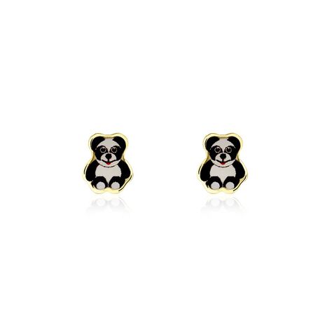 Boucles D'oreilles Puces Ourson Or Jaune - Puces Enfant | Marc Orian