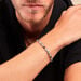 Bracelet Nairobi Acier Bicolore Labradorite Pierre De Lave - Bracelets chaînes Homme | Marc Orian