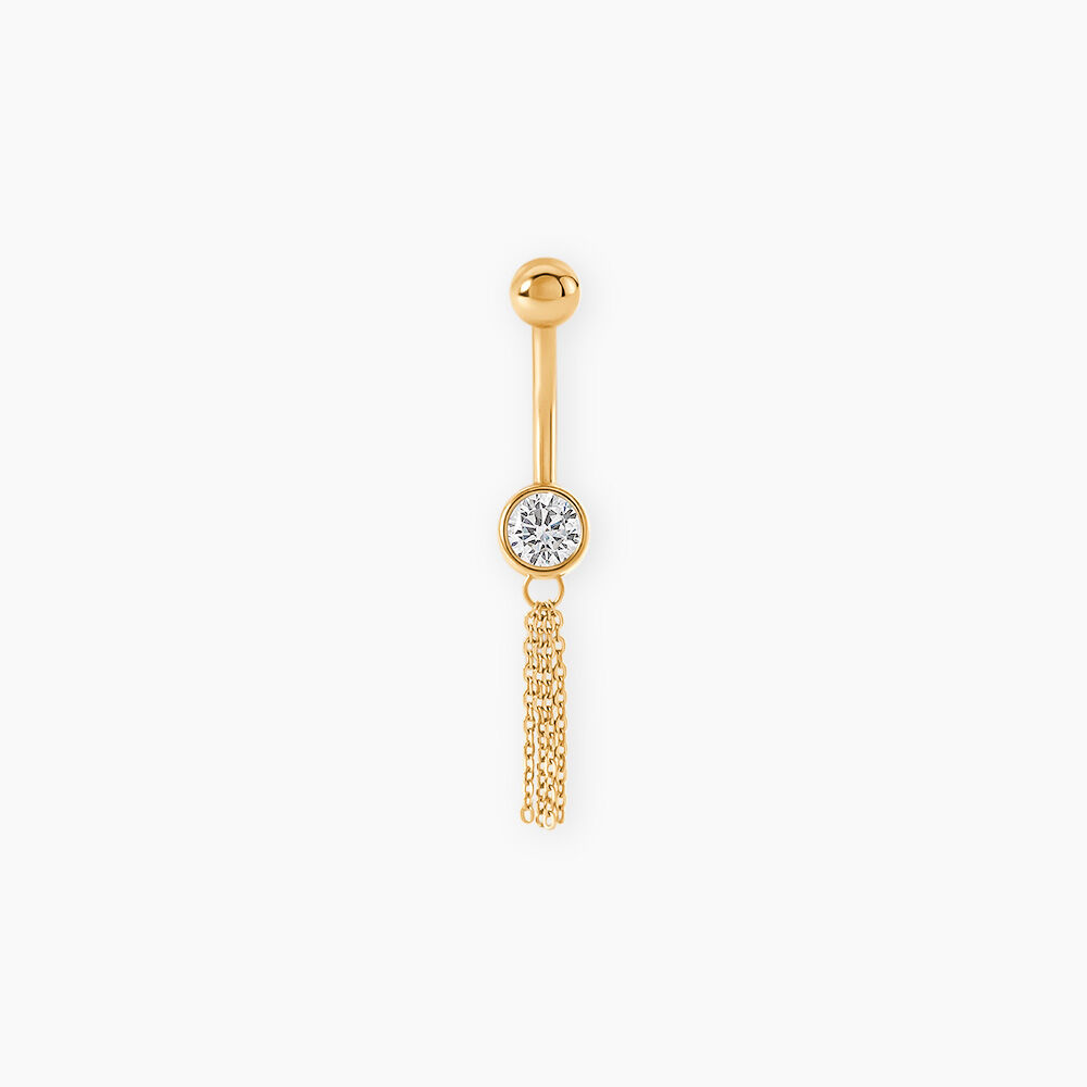 Piercing Rexanne Or Jaune Oxyde De Zirconium - Piercing Nombril Femme | Marc Orian
