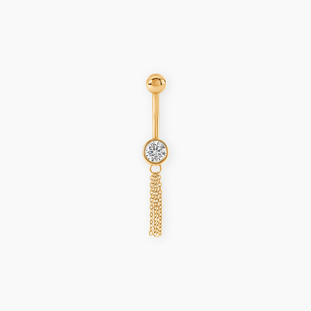 Piercing Rexanne Or Jaune Oxyde De Zirconium - Piercing Nombril Femme | Marc Orian