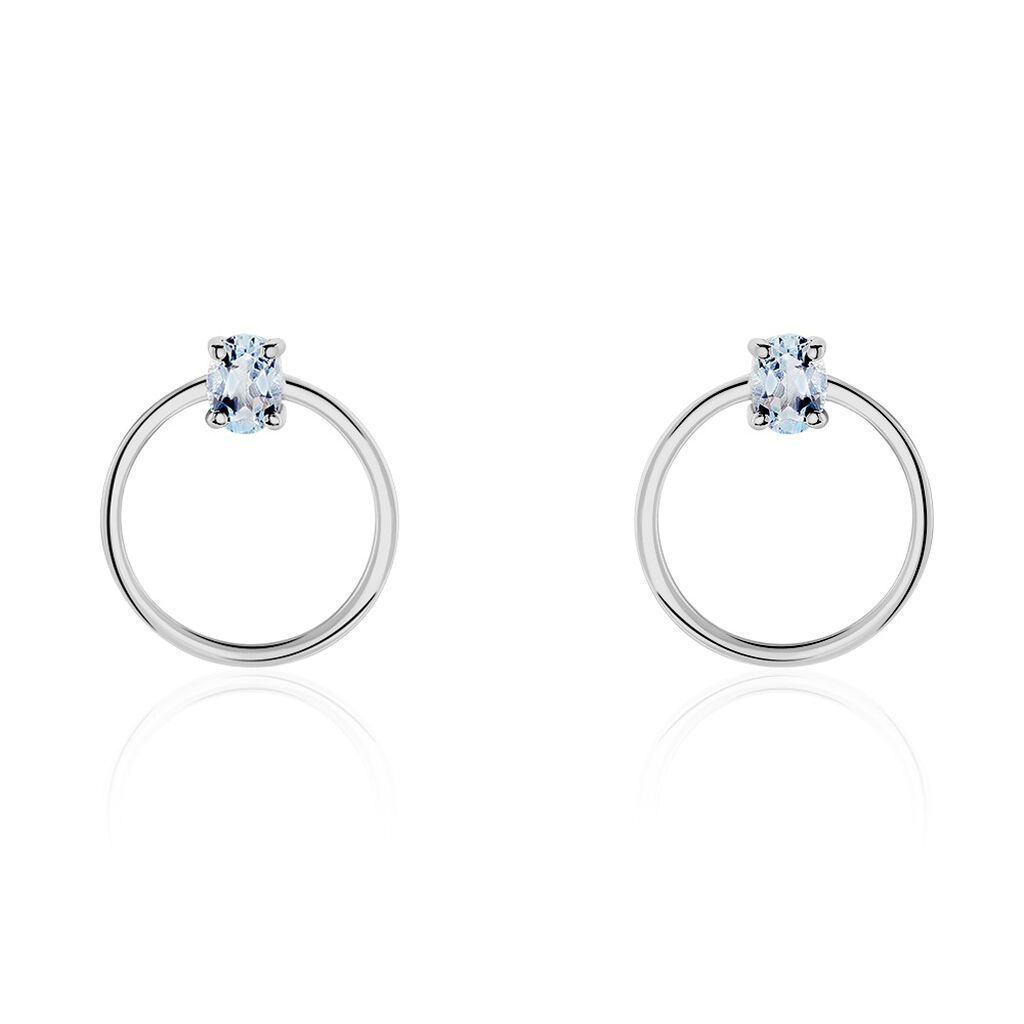 Créoles Kip Or Blanc Topaze - Créoles Femme | Marc Orian