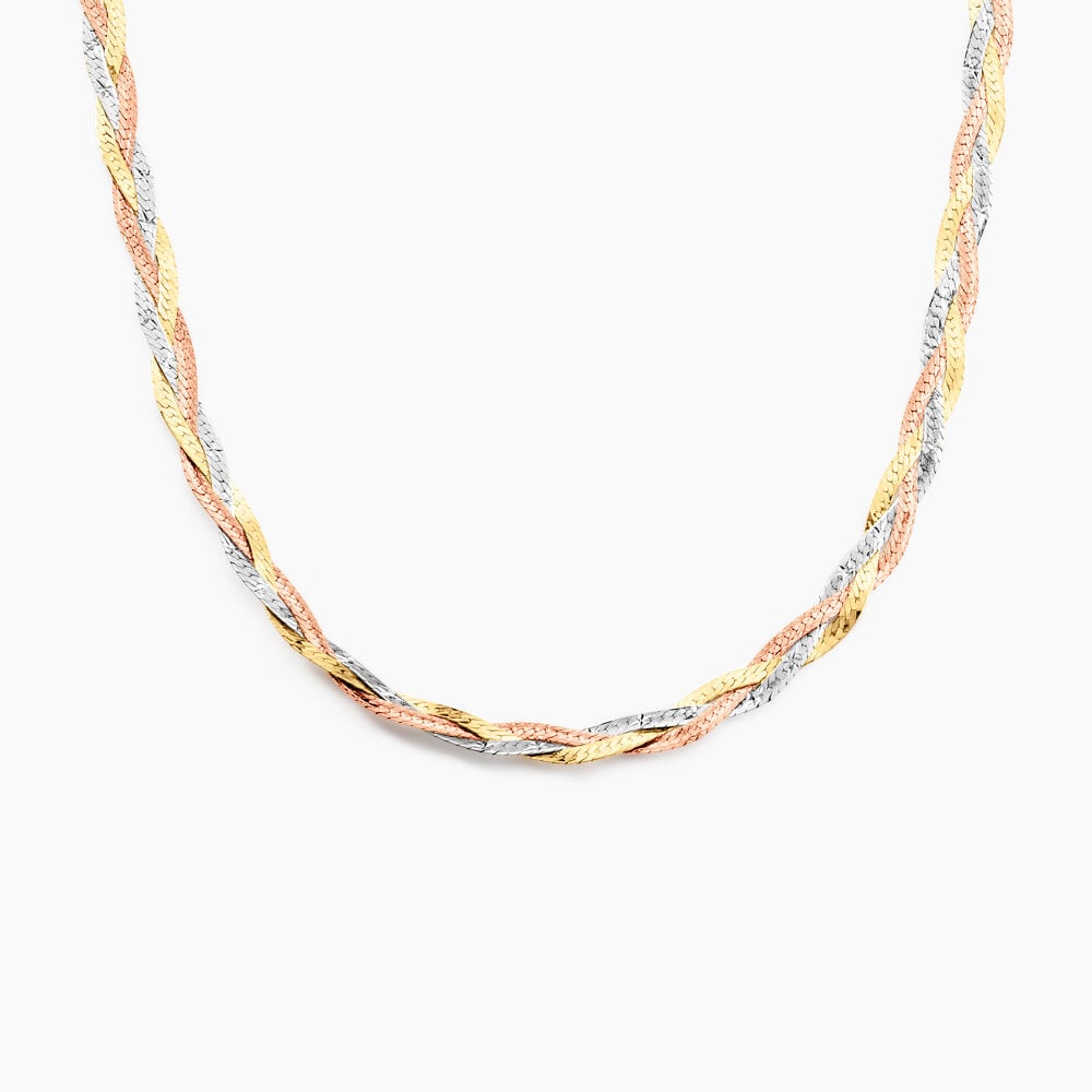 Collier Jasmin Tresse Or Tricolore - Chaines Femme | Marc Orian