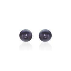 Boucles D'oreilles Puces Micaelle Teintees Or Jaune Perle De Culture - Clous d'oreilles Femme | Marc Orian