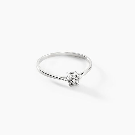 Bague Sandrine Or Blanc Diamant - Parure de mariage Femme | Marc Orian