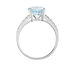 Bague Or Blanc Terese Topaze Oxydes De Zirconium
