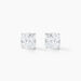 Boucles D'oreilles Puces Doreen Carre Or Blanc Oxyde De Zirconium - Puces Femme | Marc Orian