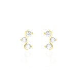 Boucles D'oreilles Puces Mureille Or Jaune Oxyde De Zirconium - Puces Femme | Marc Orian