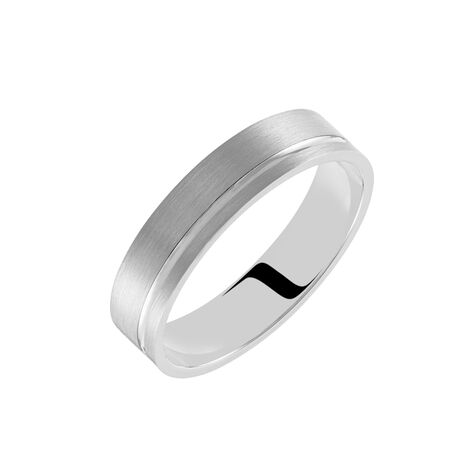 Alliance Patrik Ruban Plat Palladium Blanc - Alliances duo Famille | Marc Orian