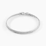 Bracelet Izel Maille Anglaise Or Blanc - Bracelets mailles Femme | Marc Orian