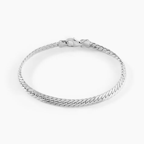 Bracelet Izel Maille Anglaise Or Blanc - Bracelets mailles Femme | Marc Orian