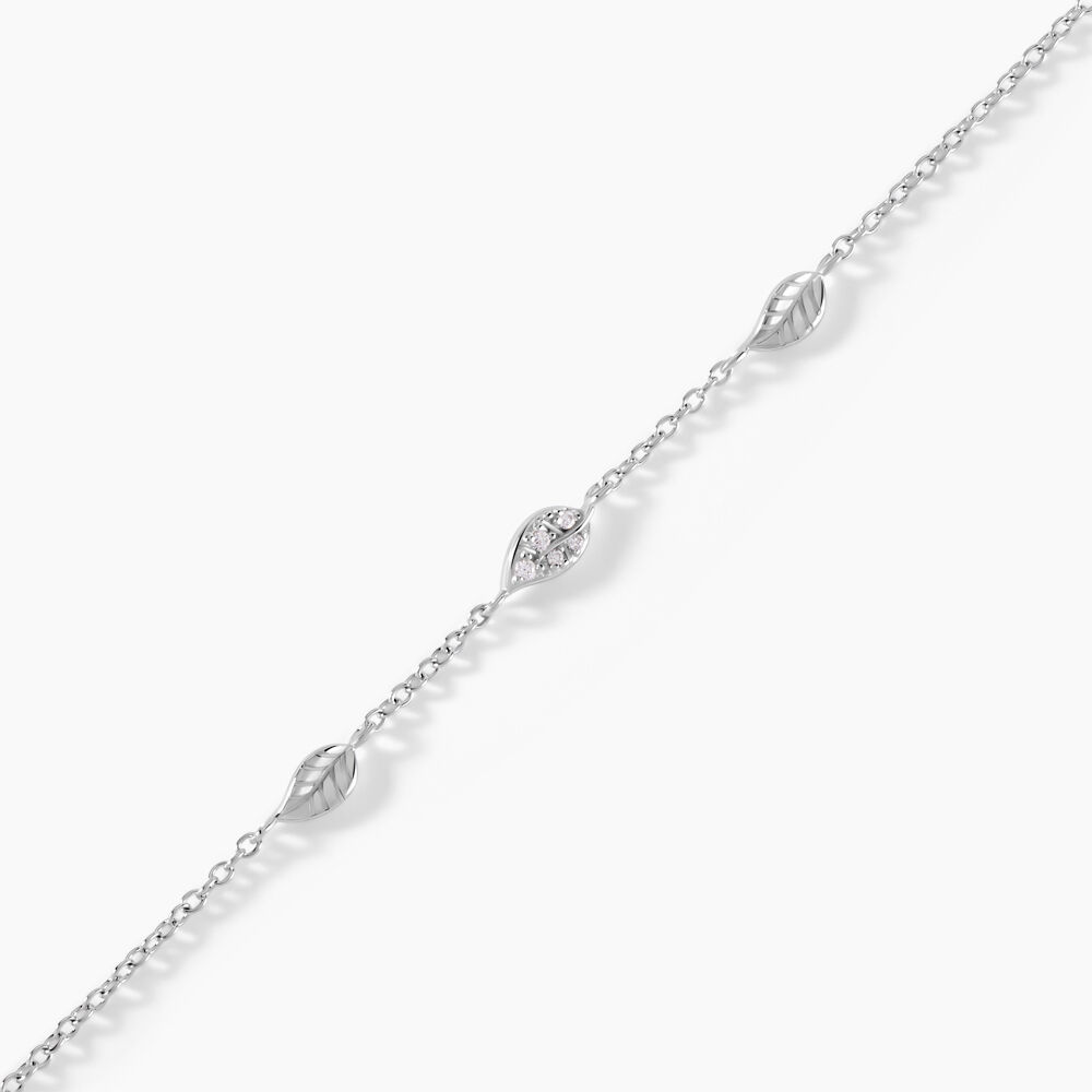Bracelet Gypsie Argent Blanc Oxyde De Zirconium - Bracelets chaînes Femme | Marc Orian