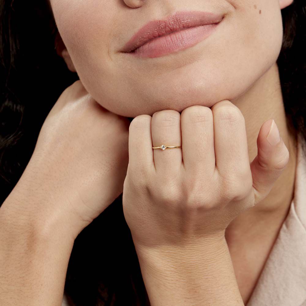 Bague Solitaire Samantha Or Jaune Diamant - Solitaires Femme | Marc Orian