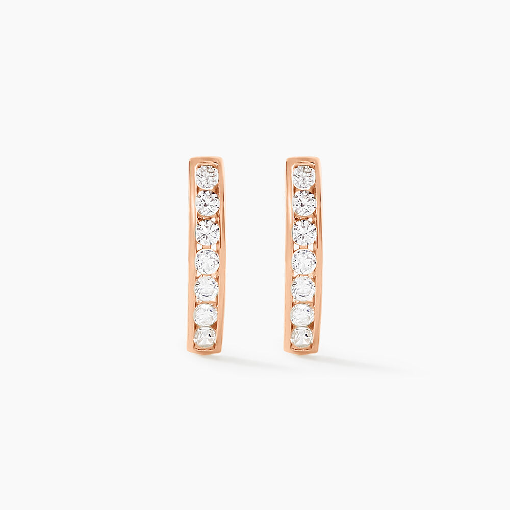 Creoles Or Rose Jacoba Oxydes - Créoles Femme | Marc Orian