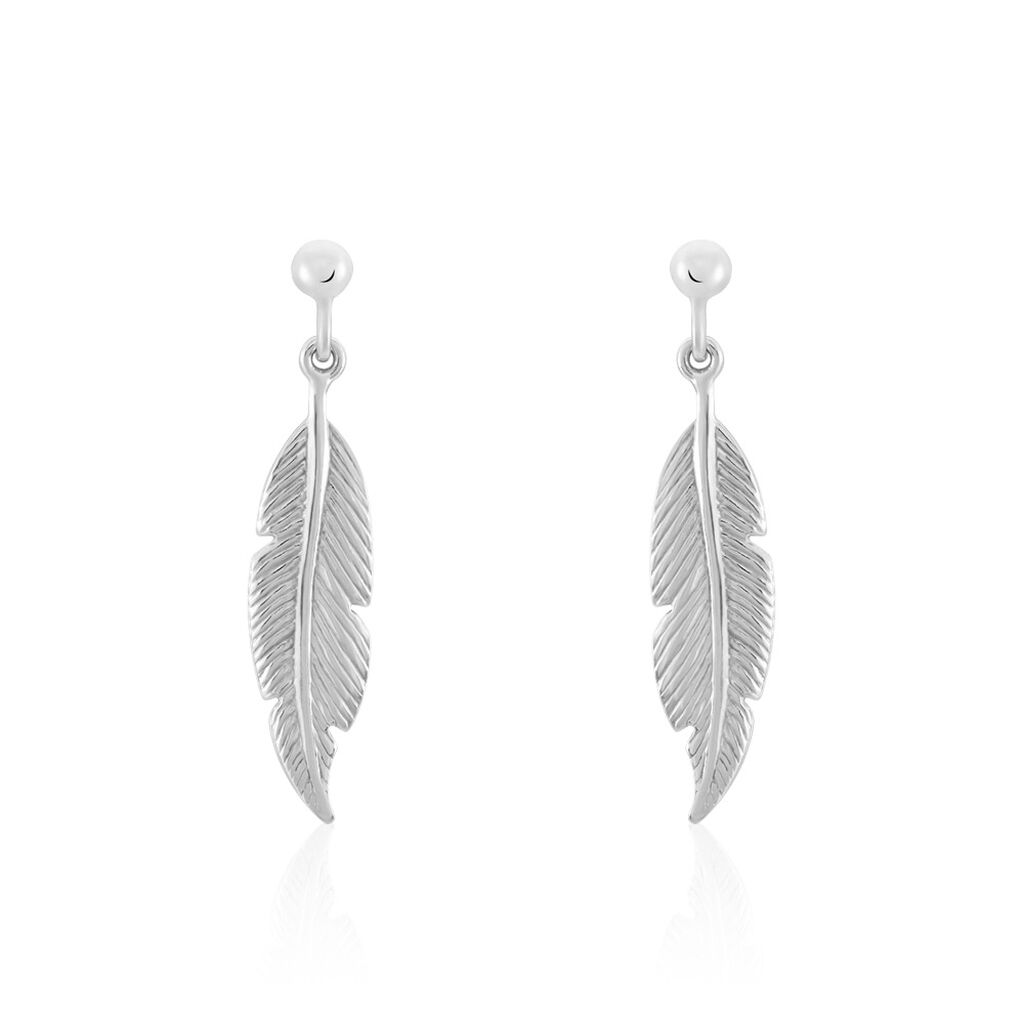 Boucles D'oreilles Pendantes Argent Blanc Irene - Pendantes Femme | Marc Orian