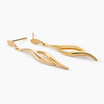 Boucles D'oreilles Pendantes Merone Vagues Or Jaune - Pendantes Femme | Marc Orian