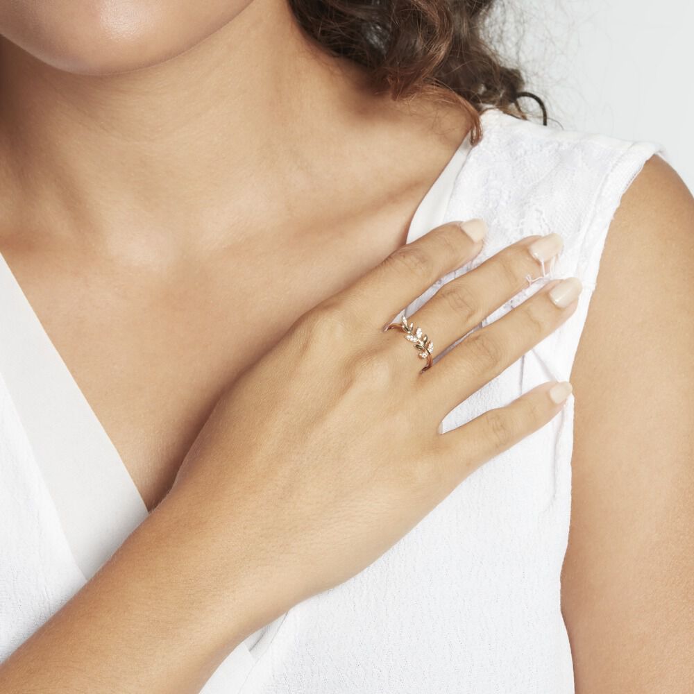 Bague Or Jaune Nahia Oxydes De Zirconium -  Femme | Marc Orian