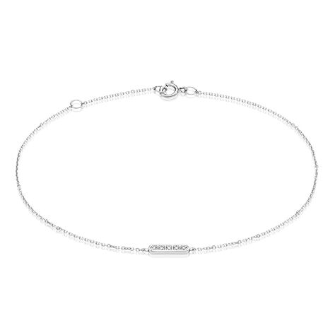 Bracelet Jonc Rosalin Blanc Diamant Blanc - Bracelets chaînes Femme | Marc Orian