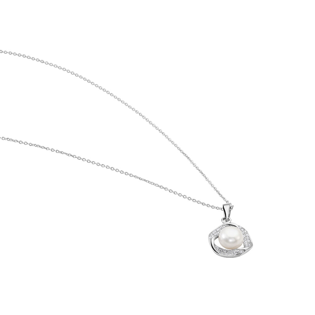 Collier Argent Roula Perle De Culture Oxydes De Zirconium - Colliers Femme | Marc Orian