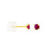 Boucles D'oreilles Puces Elea Serti Griffe Or Jaune Rubis - Puces Femme | Marc Orian