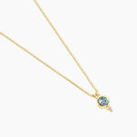 Collier Poem Argent Jaune Topaze - Colliers avec pierres Femme | Marc Orian