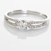 Bague Solitaire Katalina Or Blanc Diamant - Parures de mariage Femme | Marc Orian