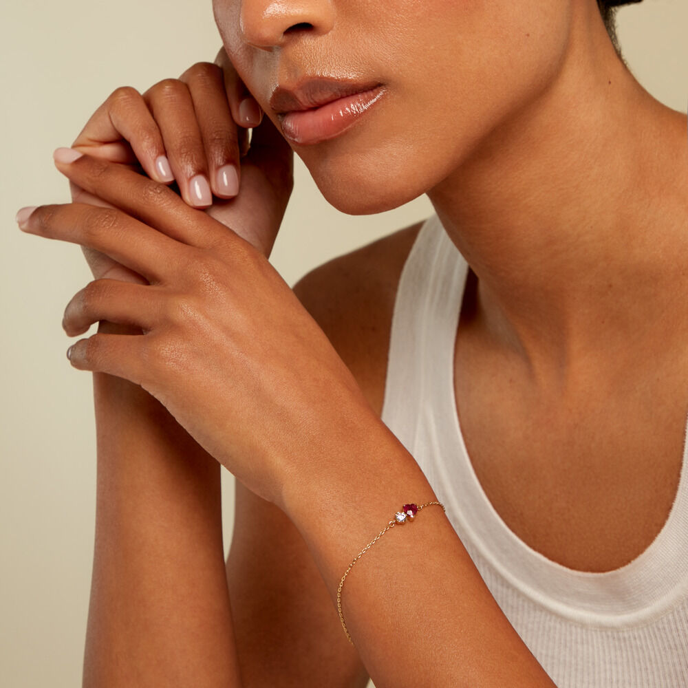 Bracelet Poem Argent Jaune Tourmaline Oxyde De Zirconium - Bracelets fantaisie Femme | Marc Orian