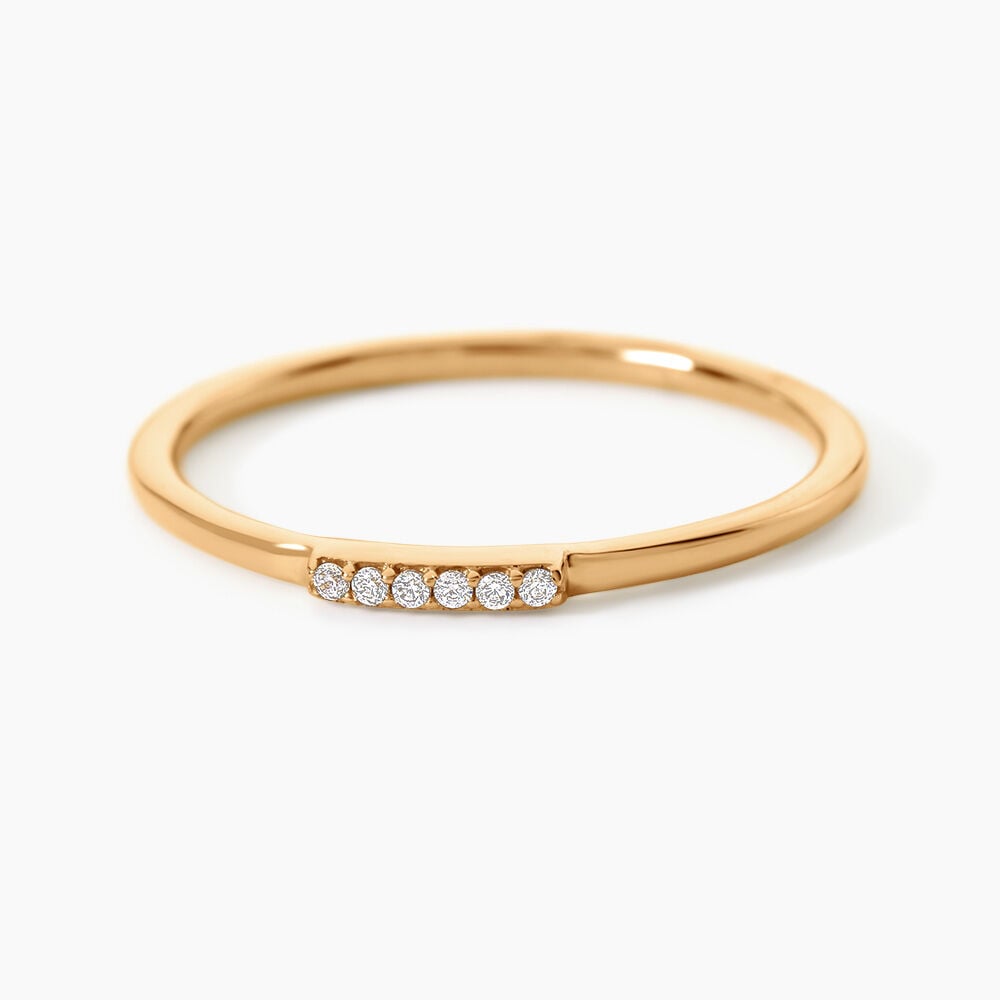 Bague Carmelia Plaqu&eacute; Or Jaune Oxyde De Zirconium - Bijoux fantaisie Femme | Marc Orian
