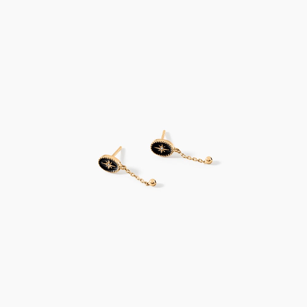 Boucles D'Oreilles Pendantes Alerya Plaqu&eacute; Or Jaune Oxyde De Zirconium - Pendantes Femme | Marc Orian