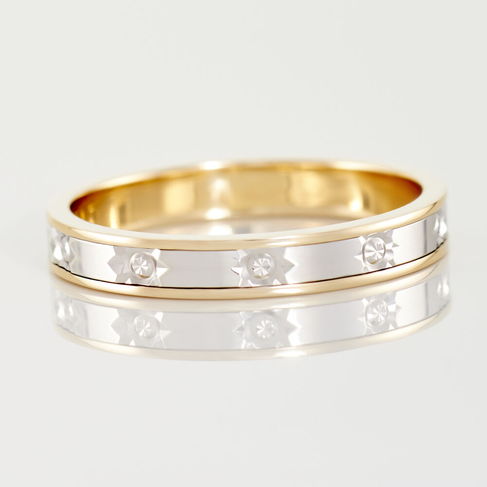 Alliance Madin Ruban Plat Or Bicolore - Alliances duo Unisex | Marc Orian