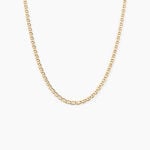 Collier Capucin Or Jaune Maille Marine Plate - Chaines Femme | Marc Orian