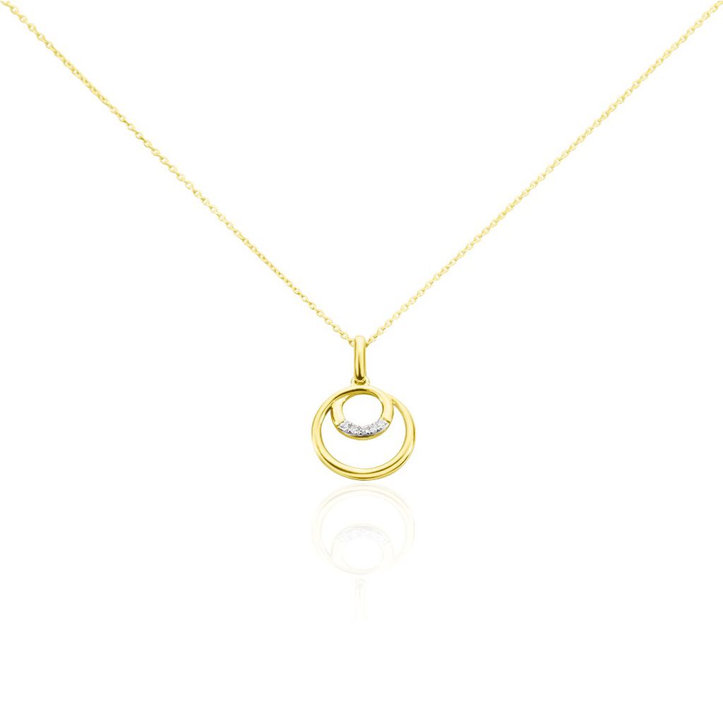 Collier Or Jaune Tamaka Diamants - Colliers avec pierres Femme | Marc Orian