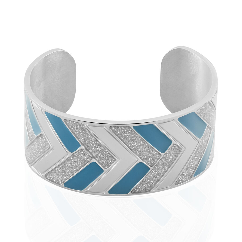 Bracelet Jonc Imagine Charlene Acier Blanc - Bracelets Femme | Marc Orian