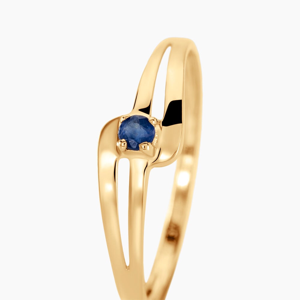 Bague Nesryne Or Jaune Saphir - Solitaires Femme | Marc Orian