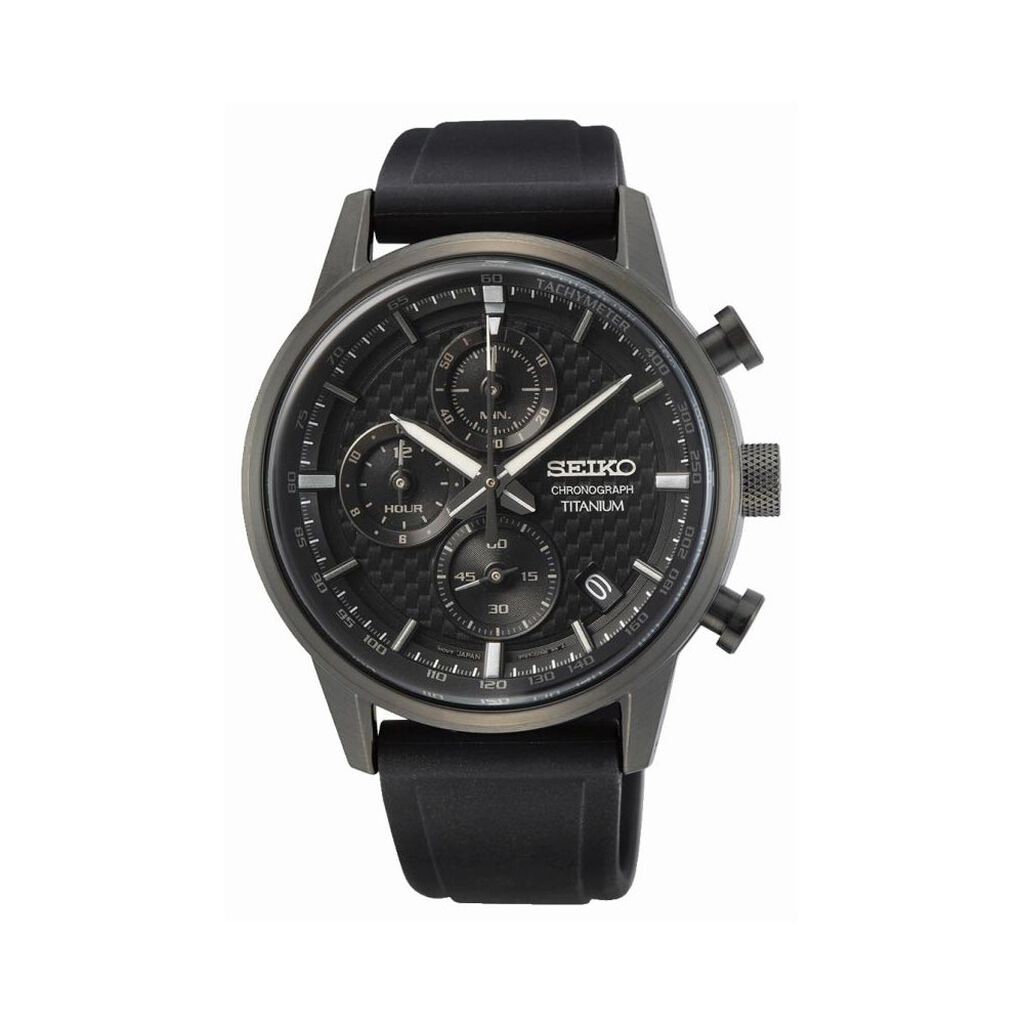 Montre Seiko Sport Titane Noir - Montres sport Homme | Marc Orian