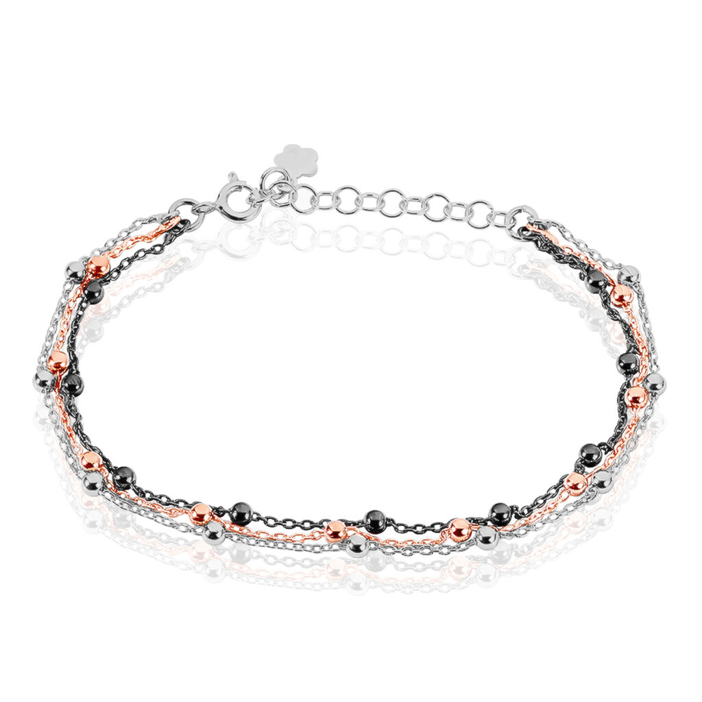 Bracelet Anfel Argent Tricolore - Bracelets chaînes Femme | Marc Orian
