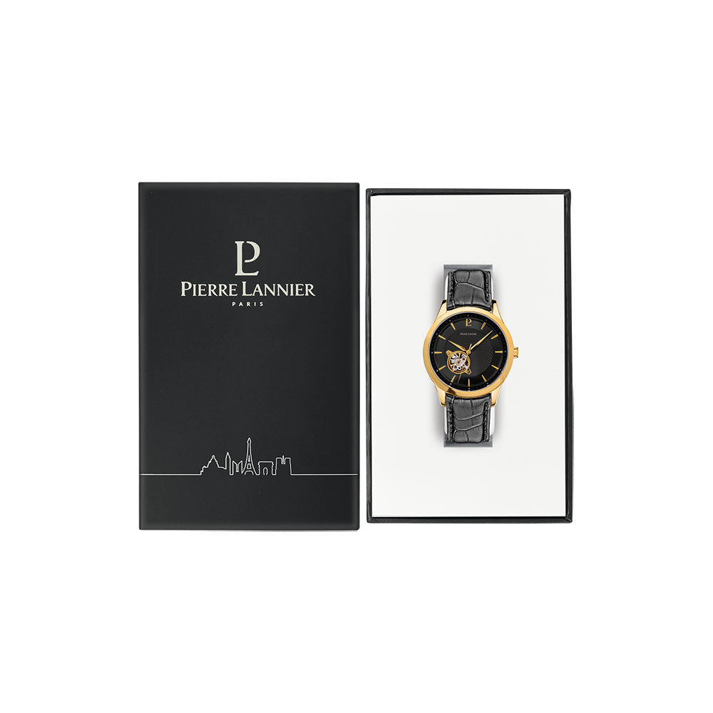 Montre Pierre Lannier Fleuret Noir - Montres automatiques Homme | Marc Orian
