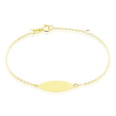 Bracelet Identité Gaspardine Maille Forçat Or Jaune - Gourmettes Enfant | Marc Orian
