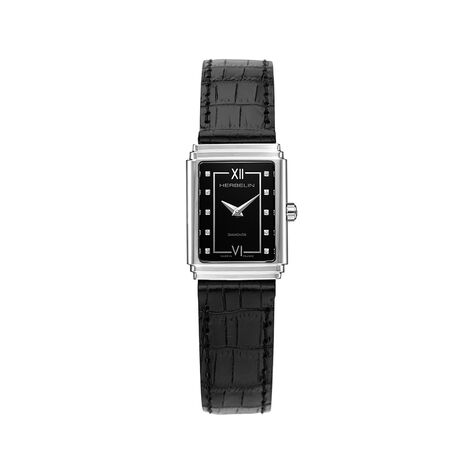 Montre Herbelin Art D&eacute;co 1925's Noir - Montres &eacute;tanches Femme | Marc Orian