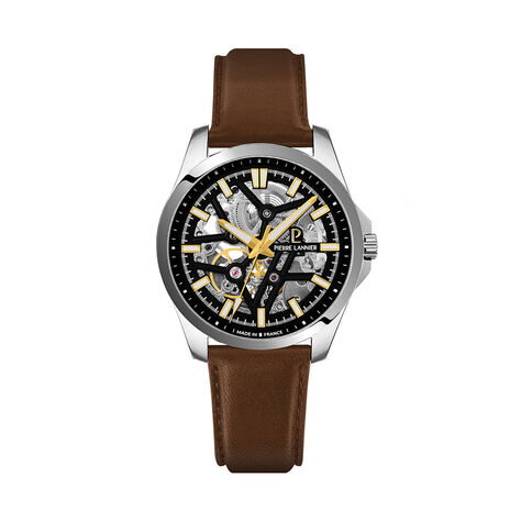 Montre Pierre Lannier Lannier Skeletom Noir - Montres automatiques Homme | Marc Orian
