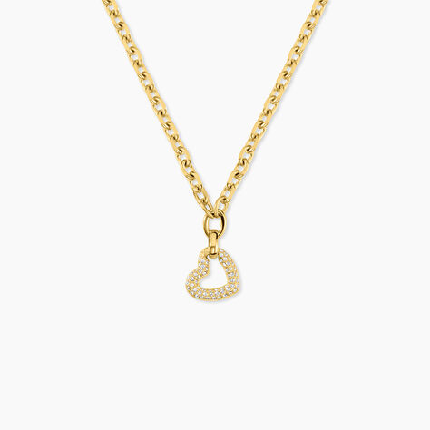 Collier Sydnee Acier Jaune Cristal - Colliers avec pierres Femme | Marc Orian