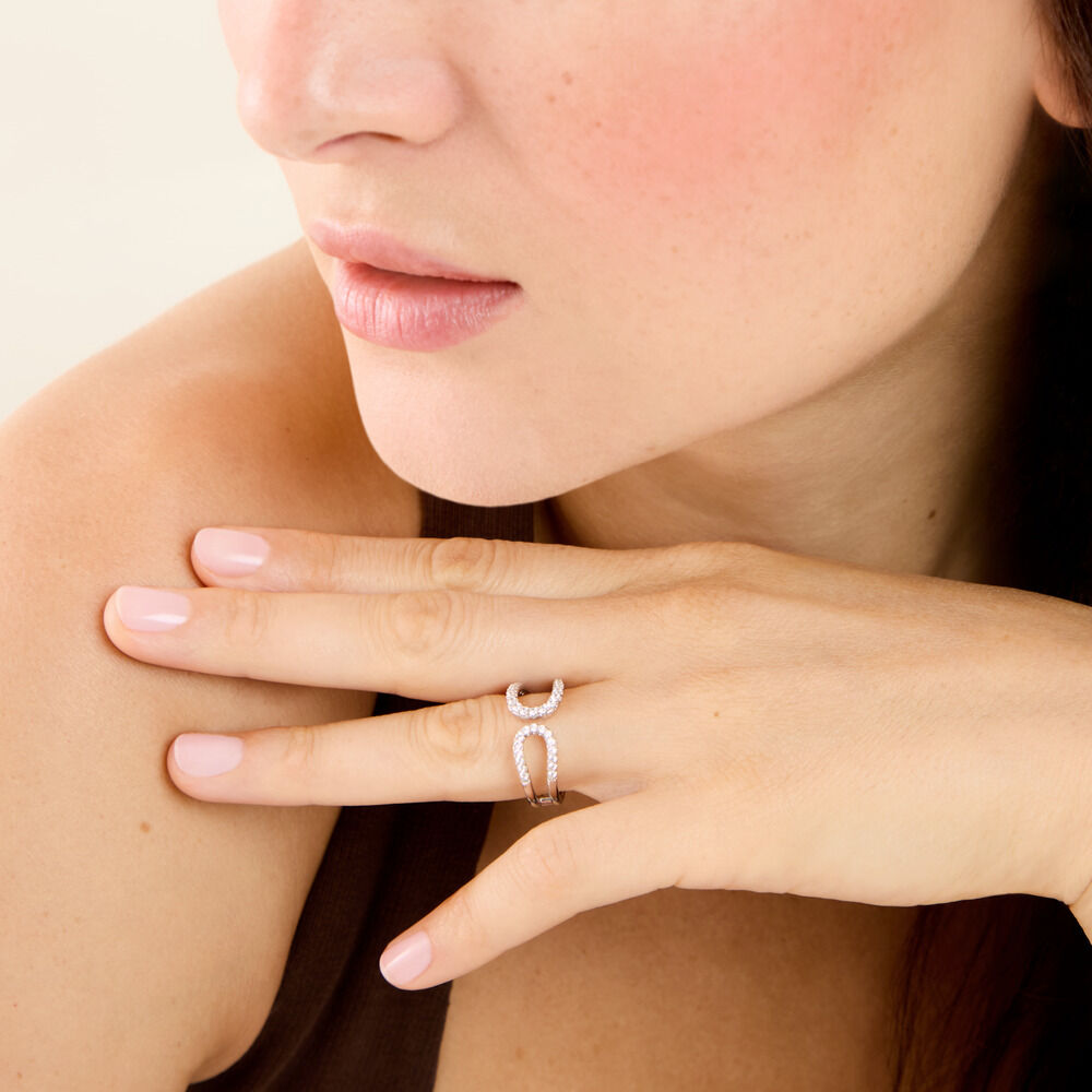 Bague Livie Argent Blanc Oxyde De Zirconium - Bagues avec pierre Femme | Marc Orian